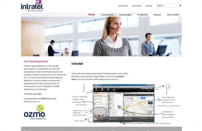 Joomla webdesign Intratel