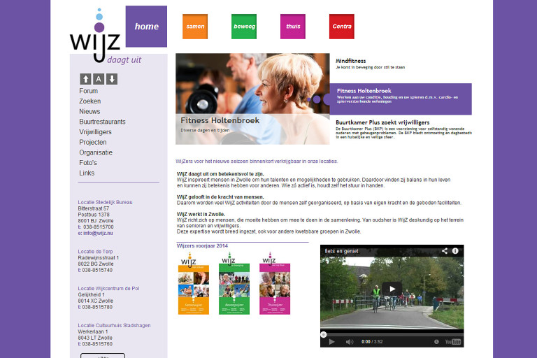 Joomla website WIJZ Zwolle - Kampen
