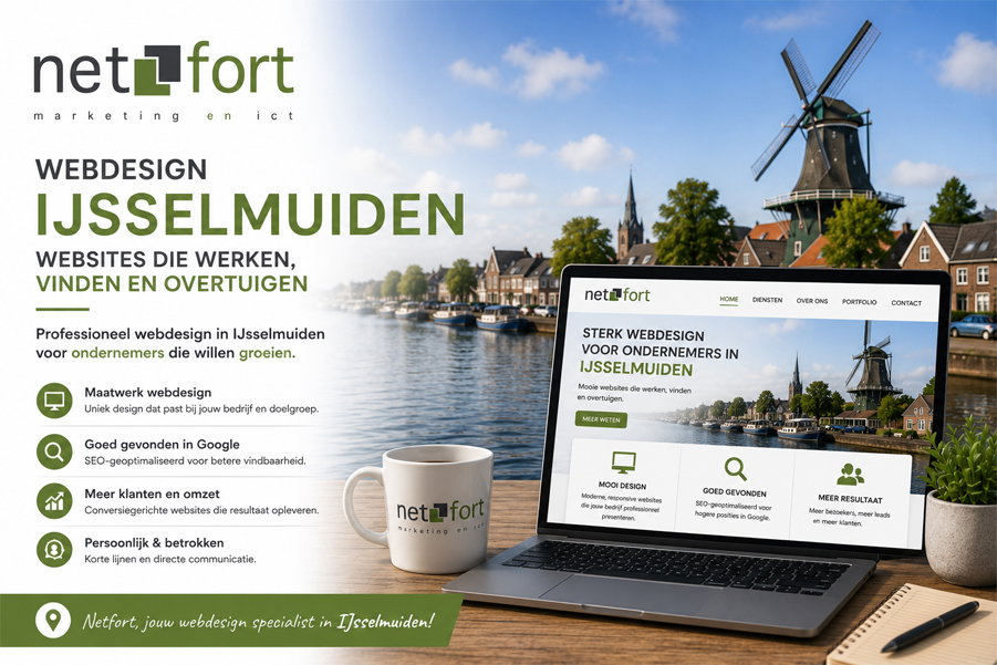 website bouwen IJsselmuiden flyer